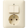 Combinatie WCD+RA SERIE creme/wit 55 inbouw (Gira)